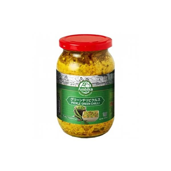 Green Chilli Pickel (300g) Amibilka